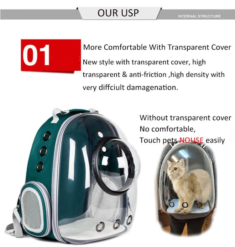 space capsule pet carrier backpack